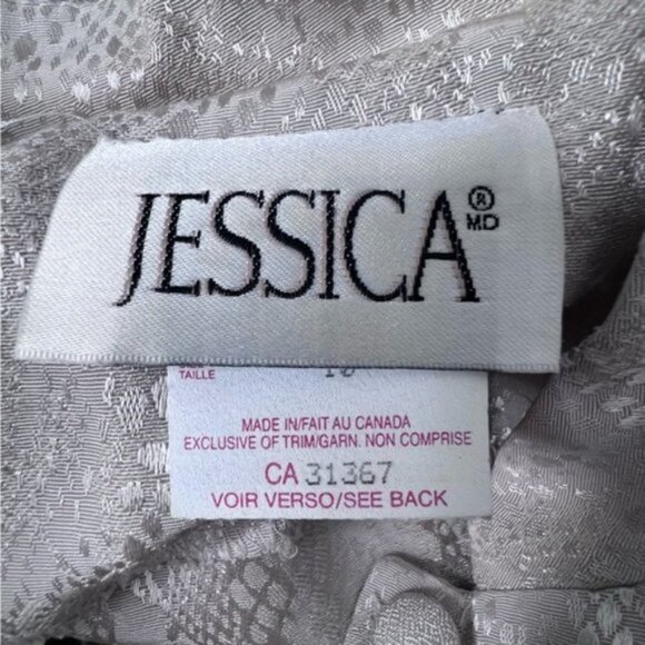 Vintage Jessica Open High Split Shirt Maxi Dress Snakeskin Print Size 10 Mobwife - Picture 11 of 13